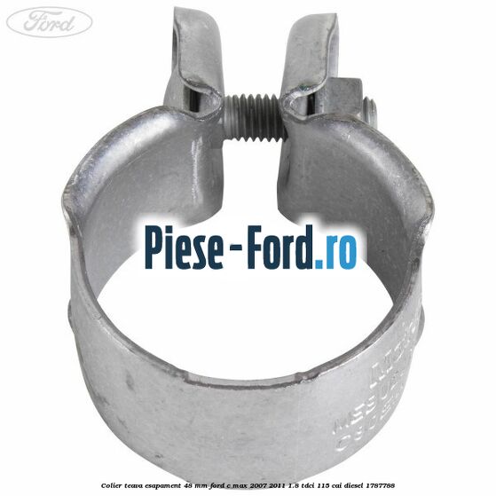 Colier teava esapament 48 mm Ford C-Max 2007-2011 1.8 TDCi 115 cai #BB921F149F