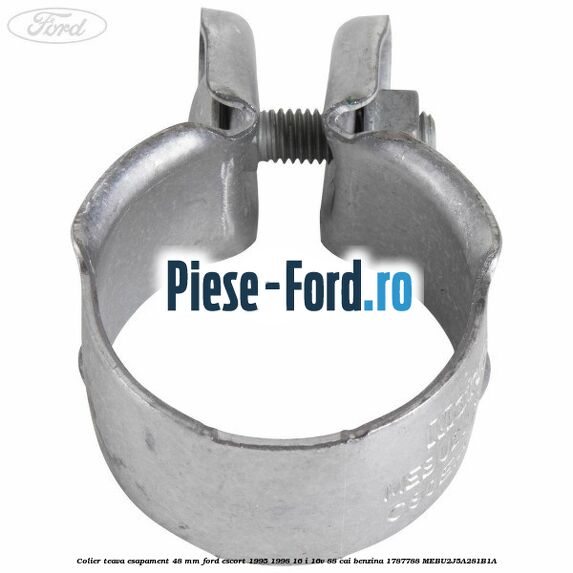 Colier teava esapament 48 mm Ford Escort 1995-1998 1.6 i 16V 88 cai #E925805870