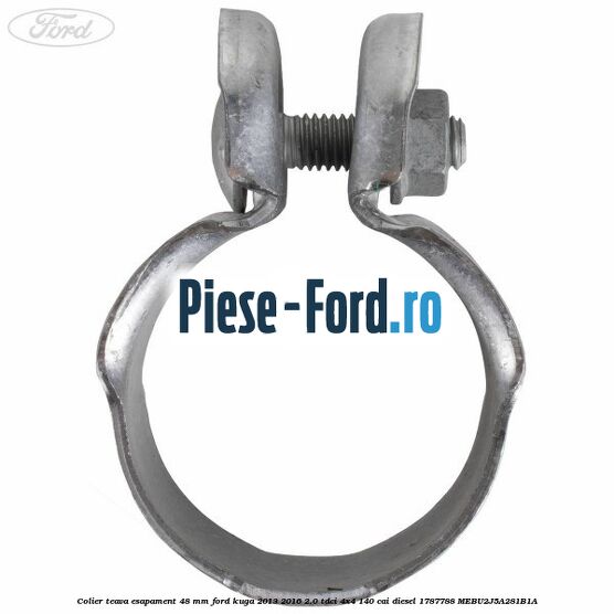 Colier teava esapament 48 mm Ford Kuga 2013-2016 2.0 TDCi 4x4 140 cai diesel #7C0DF13F9F