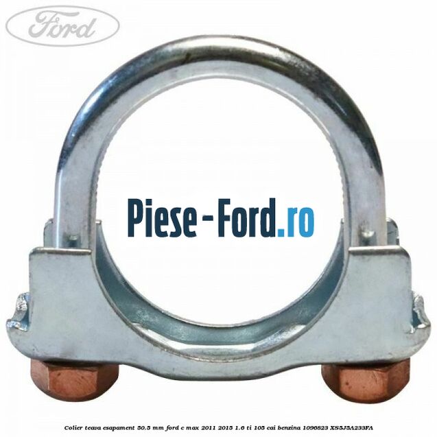 Colier teava esapament 50.5 MM Ford C-Max 2011-2015 1.6 Ti 105 cai benzina #6AFAF759FA