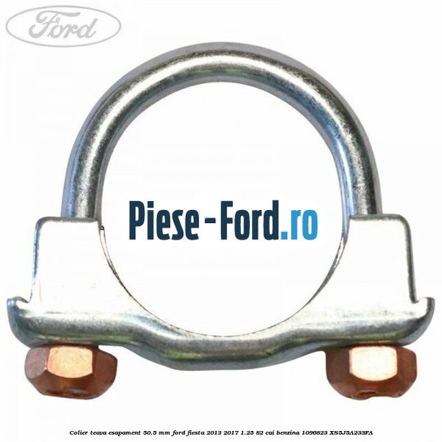Colier teava esapament 48 mm Ford Fiesta 2013-2017 1.25 82 cai benzina