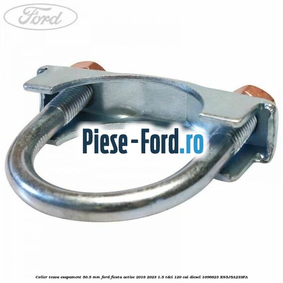 Colier teava esapament 50.5 MM Ford Fiesta Active 2018-2023 1.5 TDCi 120 cai diesel #67A9643663