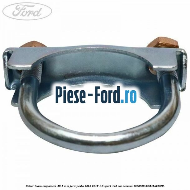Colier teava esapament 55.5 MM Ford Fiesta 2013-2017 1.0 Sport 140 cai benzina #A7BAB6FCD5