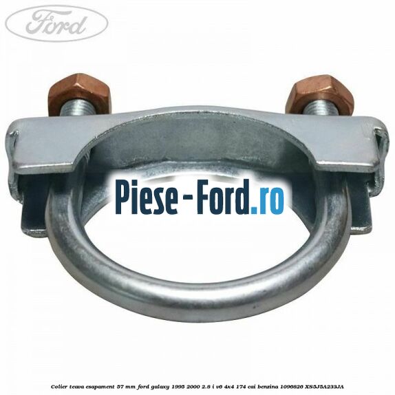 Colier teava esapament 57 MM Ford Galaxy 1995-2000 2.8 i V6 4x4 174 cai benzina #F0E409B9BC