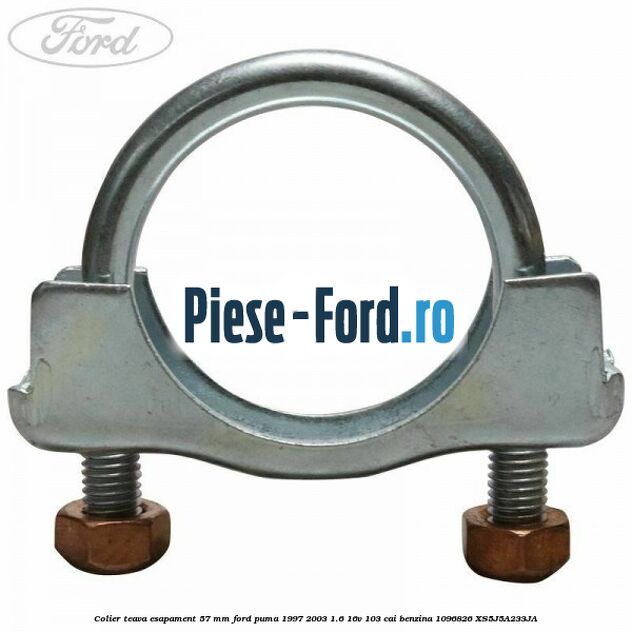Colier teava esapament 57 MM Ford Puma 1997-2003 1.6 16V 103 cai #60EBFA56D6
