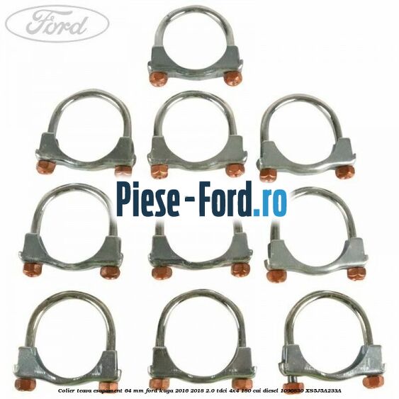 Colier teava esapament 64 MM Ford Kuga 2016-2018 2.0 TDCi 4x4 180 cai #09DB9A3F4F Colier teava esapament 64 MM Ford Kuga 2016-2018 2.0 TDCi 4x4 180 cai diesel #09DB9A3F4F