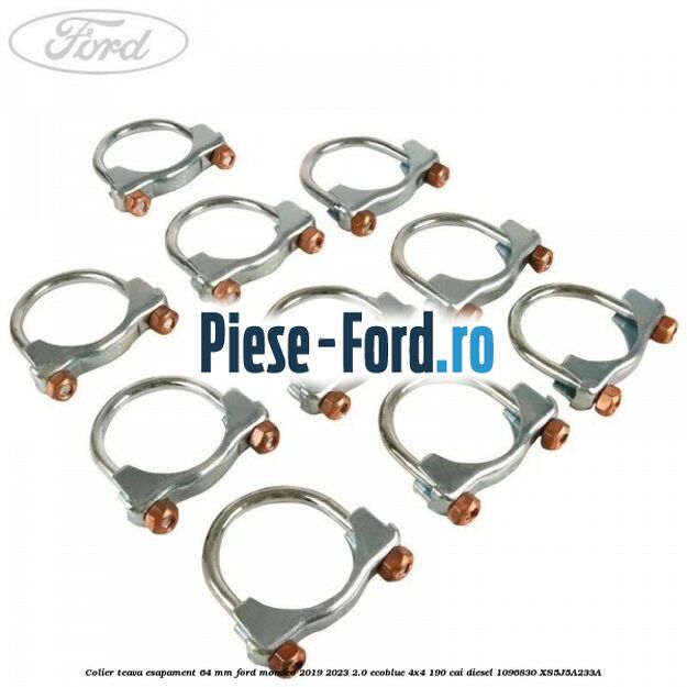 Colier teava esapament 64 MM Ford Mondeo 2019-2023 2.0 EcoBlue 4x4 190 cai diesel #CBC9034650