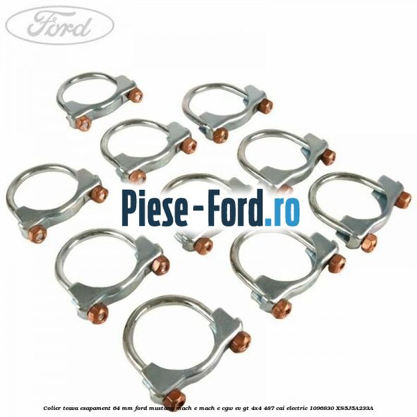 Colier teava esapament 64 MM Ford Mustang Mach-E MACH-E (CGW) EV GT 4x4 487 cai electric #C1AED43466