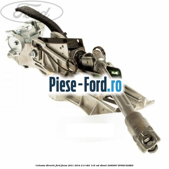 Caseta directie cu motor servodirectie electric Ford Focus 2011-2014 2.0 TDCi 115 cai diesel