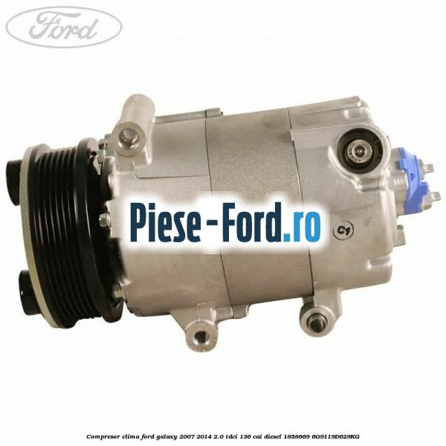 Compresor clima Ford Galaxy 2007-2014 2.0 TDCi 136 cai diesel #9DF1428EEA