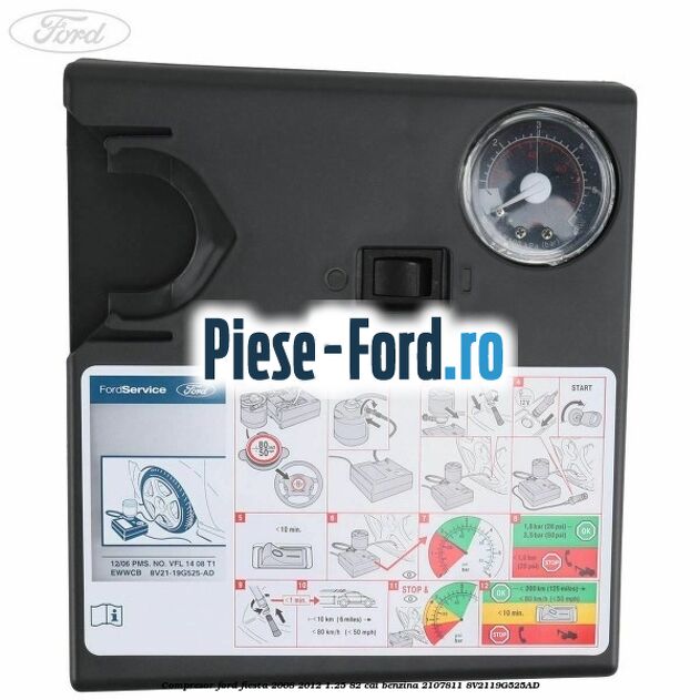 Cheie roti 19 mm model curbat Ford Fiesta 2008-2012 1.25 82 cai benzina