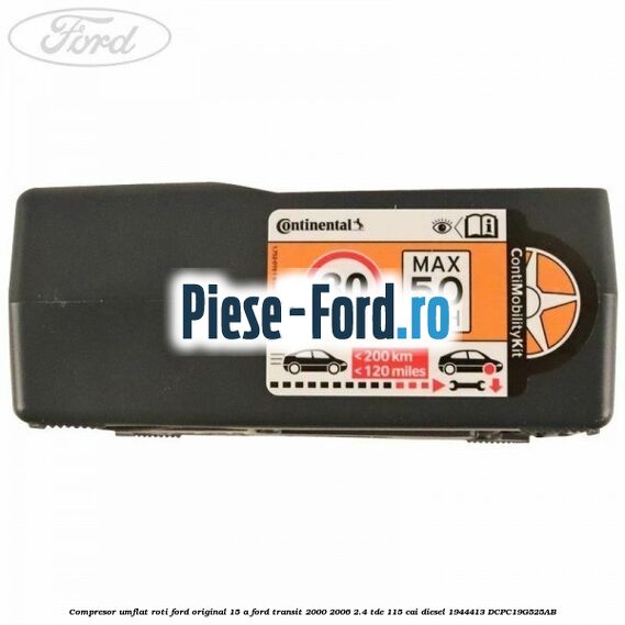 Compresor umflat roti Ford original 15 A Ford Transit 2000-2006 2.4 TDE 115 cai diesel #18815D6665