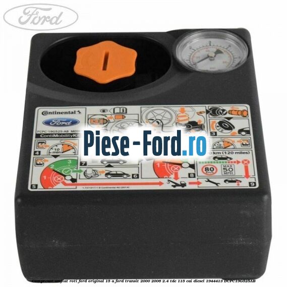 Compresor umflat roti Ford original 15 A Ford Transit 2000-2006 2.4 TDE 115 cai diesel #18815D6665