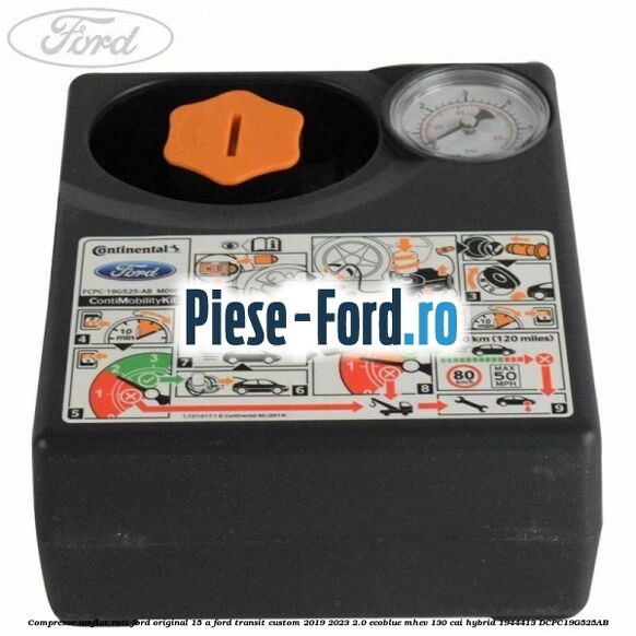 Compresor umflat roti Ford original 15 A Ford Transit Custom 2019-2023 2.0 EcoBlue mHEV 130 cai Hybrid #3E6751C148