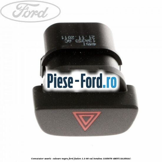 Comutator avarie , culoare negru Ford Fusion 1.3 60 cai benzina
