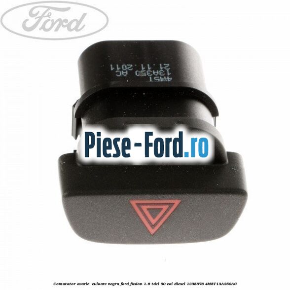 Comutator avarie , culoare negru Ford Fusion 1.6 TDCi 90 cai diesel