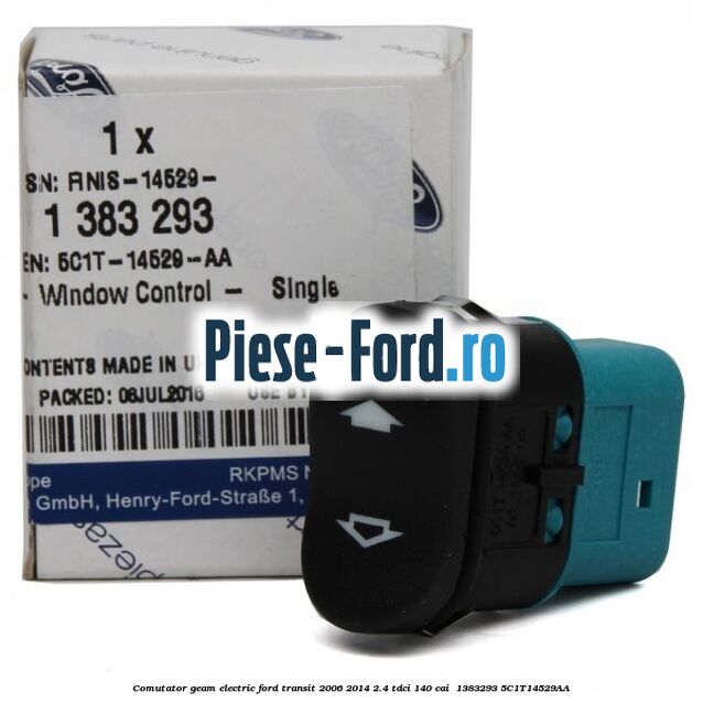 Comutator geam electric Ford Transit 2006-2014 2.4 TDCi 140 cai  #877A36DE37