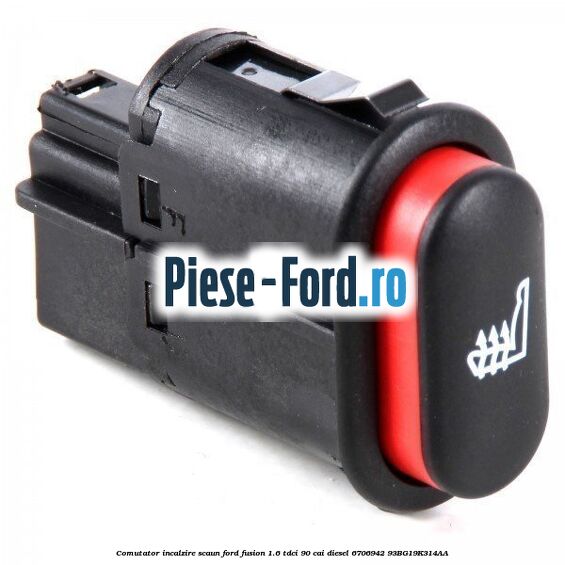 Comutator incalzire luneta negru Ford Fusion 1.6 TDCi 90 cai diesel