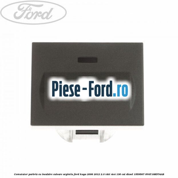 Comutator parbriz cu incalzire culoare argintiu Ford Kuga 2008-2012 2.0 TDCi 4x4 136 cai diesel