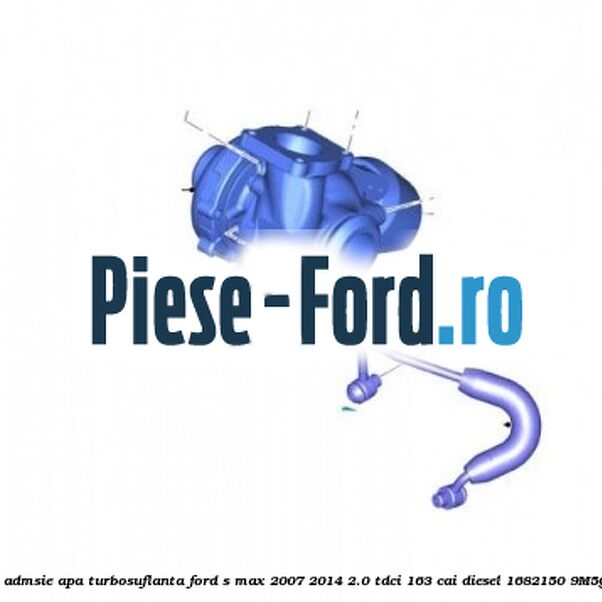 Conducta admsie apa turbosuflanta Ford S-Max 2007-2014 2.0 TDCi 163 cai diesel