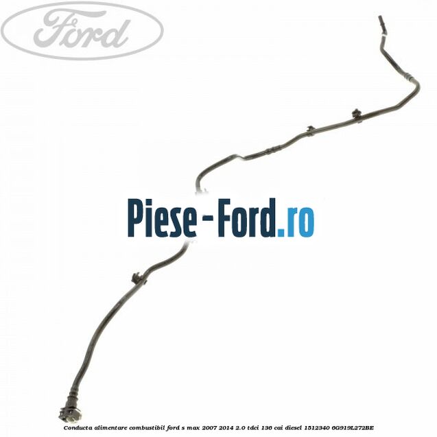 Clema prindere conducta injector Ford S-Max 2007-2014 2.0 TDCi 136 cai diesel