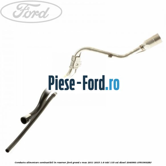 Conducta alimentare combustibil, in rezervor Ford Grand C-Max 2011-2015 1.6 TDCi 115 cai diesel