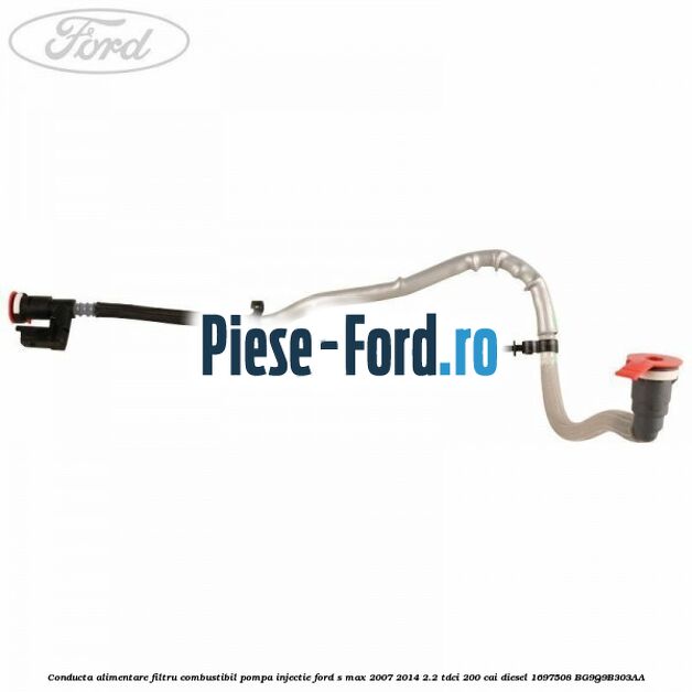 Conducta alimentare filtru combustibil pompa injectie Ford S-Max 2007-2014 2.2 TDCi 200 cai diesel #07BEA6DD57