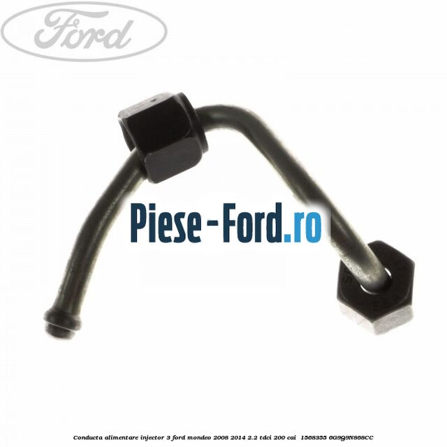 Conducta alimentare injector 3 Ford Mondeo 2008-2014 2.2 TDCi 200 cai  #95062349FE
