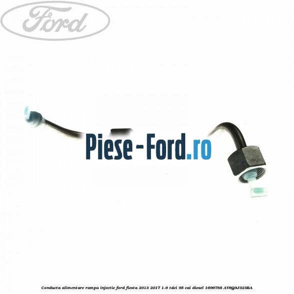 Conducta alimentare rampa injectie Ford Fiesta 2013-2017 1.6 TDCi 95 cai diesel