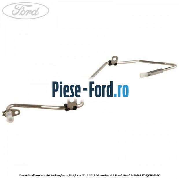 Conducta alimentare ulei turbosuflanta Ford Focus 2019-2023 2.0 EcoBlue ST 190 cai #74DC7F6E63