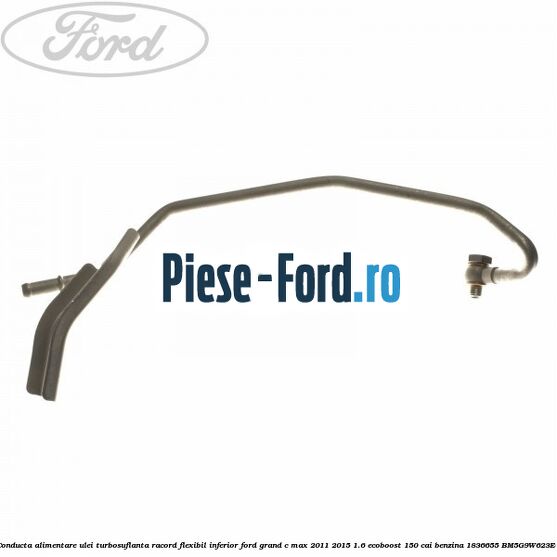 Conducta alimentare ulei turbosuflanta, racord flexibil inferior Ford Grand C-Max 2011-2015 1.6 EcoBoost 150 cai benzina