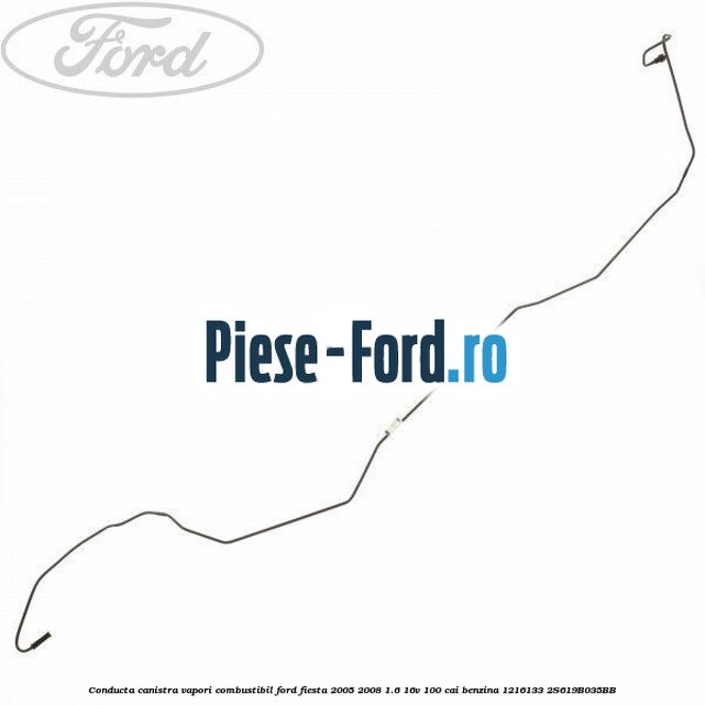 Conducta canistra vapori combustibil Ford Fiesta 2005-2008 1.6 16V 100 cai benzina