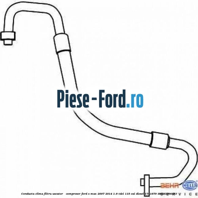 Conducta clima filru uscator compresor Ford S-Max 2007-2014 1.6 TDCi 115 cai diesel