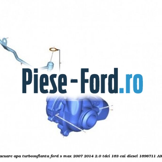 Conducta evacuare apa turbosuflanta Ford S-Max 2007-2014 2.0 TDCi 163 cai diesel