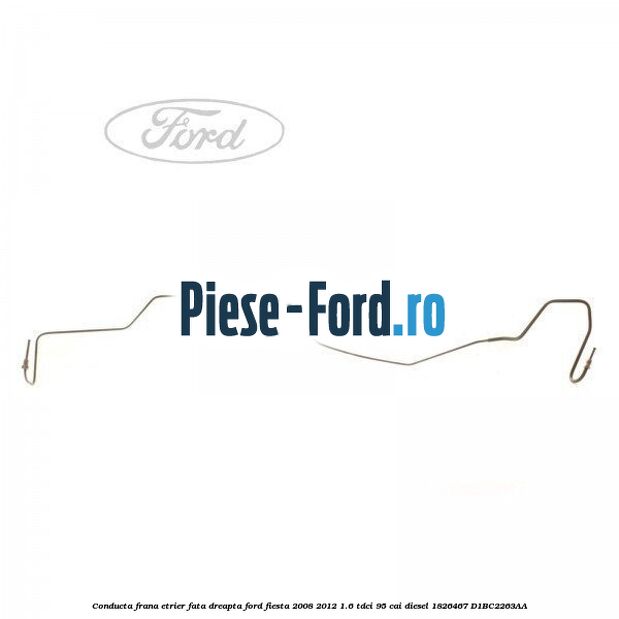 Conducta frana etrier fata dreapta Ford Fiesta 2008-2012 1.6 TDCi 95 cai diesel
