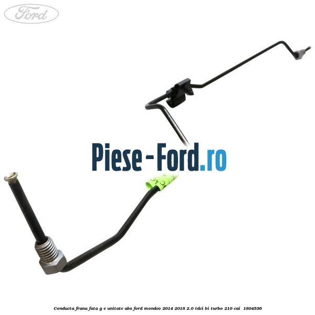 Conducta frana fata G-E unitate ABS Ford Mondeo 2014-2018 2.0 TDCi Bi-Turbo 210 cai  #D7F351E0E1