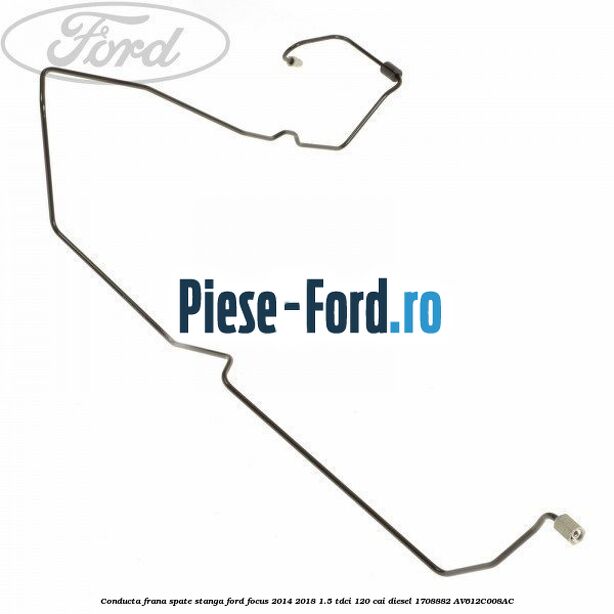 Conducta frana spate dreapta Ford Focus 2014-2018 1.5 TDCi 120 cai diesel