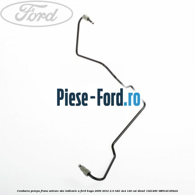 Conducta pompa frana unitate ABS indicativ A Ford Kuga 2008-2012 2.0 TDCI 4x4 140 cai diesel