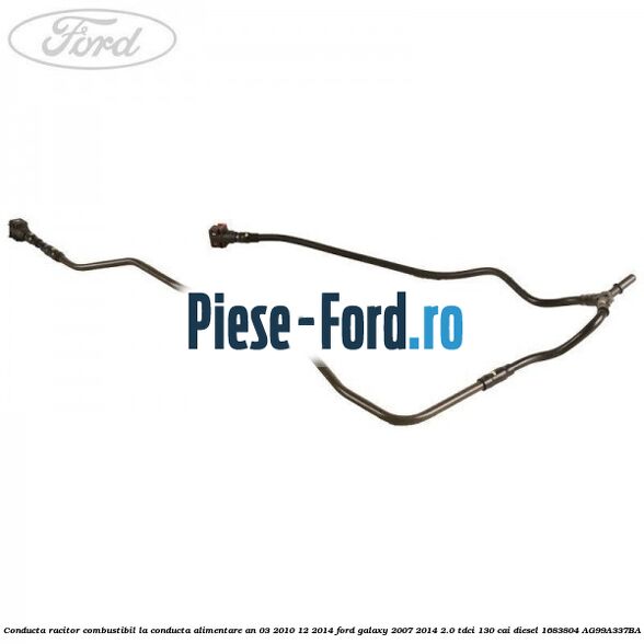 Conducta racitor combustibil la conducta alimentare an 03/2010-12/2014 Ford Galaxy 2007-2014 2.0 TDCi 130 cai diesel #565723B369
