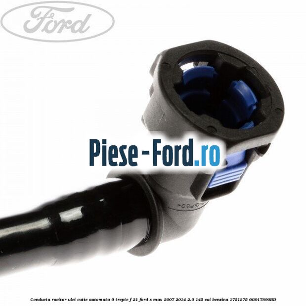 Adaptor furtun ventilatie cutie 6 trepte powershift Ford S-Max 2007-2014 2.0 145 cai benzina