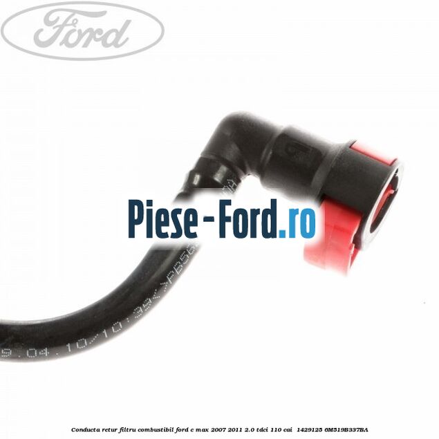 Conducta retur filtru combustibil Ford C-Max 2007-2011 2.0 TDCi 110 cai  #72990EE039