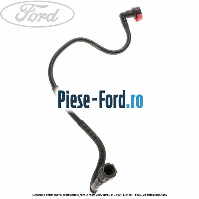 Conducta retur filtru combustibil Ford C-Max 2007-2011 2.0 TDCi 110 cai  #72990EE039