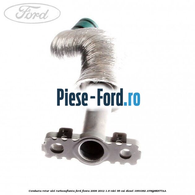 Conducta retur ulei turbosuflanta Ford Fiesta 2008-2012 1.6 TDCi 95 cai diesel