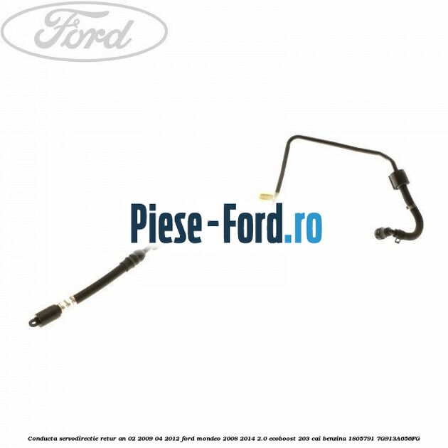 Conducta servodirectie retur an 02/2007-02/2009 Ford Mondeo 2008-2014 2.0 EcoBoost 203 cai benzina