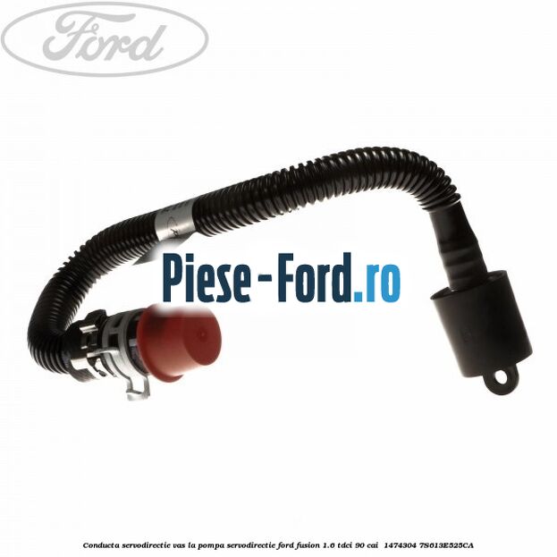 Conducta servodirectie vas la pompa servodirectie Ford Fusion 1.6 TDCi 90 cai  #61963D6EFC