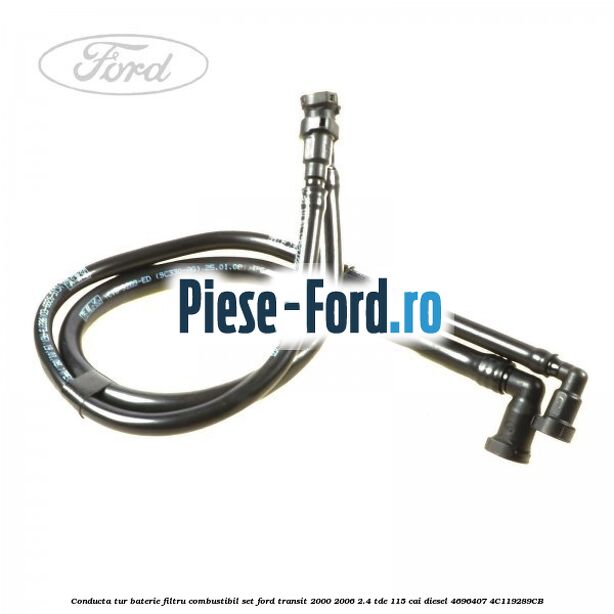 Conducta tur baterie filtru combustibil set Ford Transit 2000-2006 2.4 TDE 115 cai diesel #9510E719B3