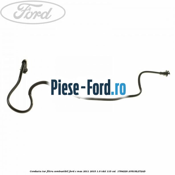 Conducta tur filtru combustibil Ford C-Max 2011-2015 1.6 TDCi 115 cai  #134DED94A2