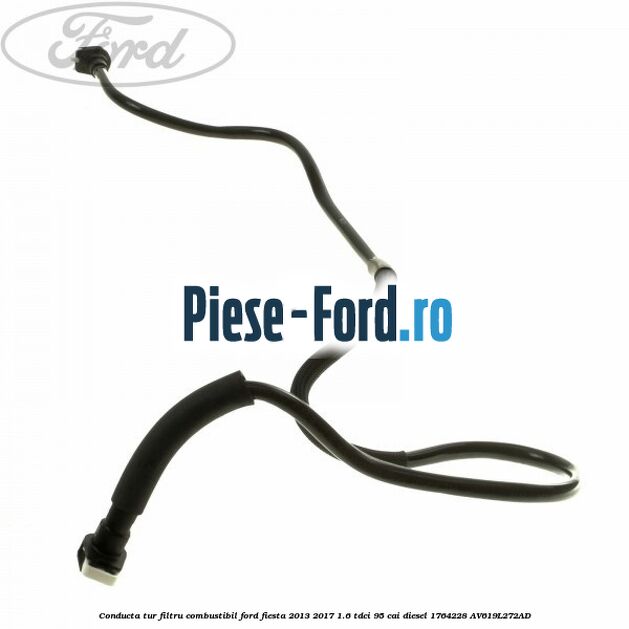 Conducta tur filtru combustibil Ford Fiesta 2013-2017 1.6 TDCi 95 cai diesel