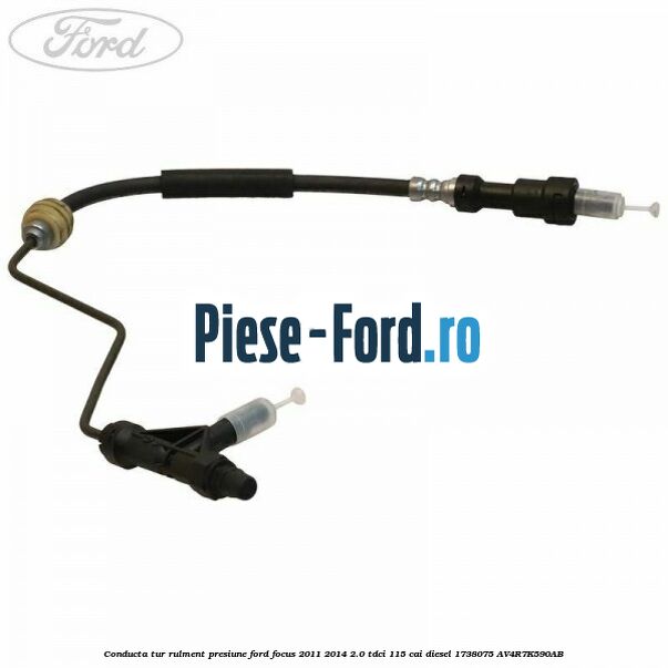 Conducta retur pompa ambreiaj Ford Focus 2011-2014 2.0 TDCi 115 cai diesel
