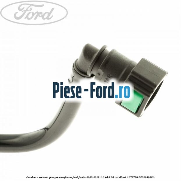 Conducta vacuum pompa servofrana Ford Fiesta 2008-2012 1.6 TDCi 95 cai diesel